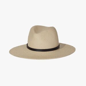 Janessa Leone Cream Hat with Black Band